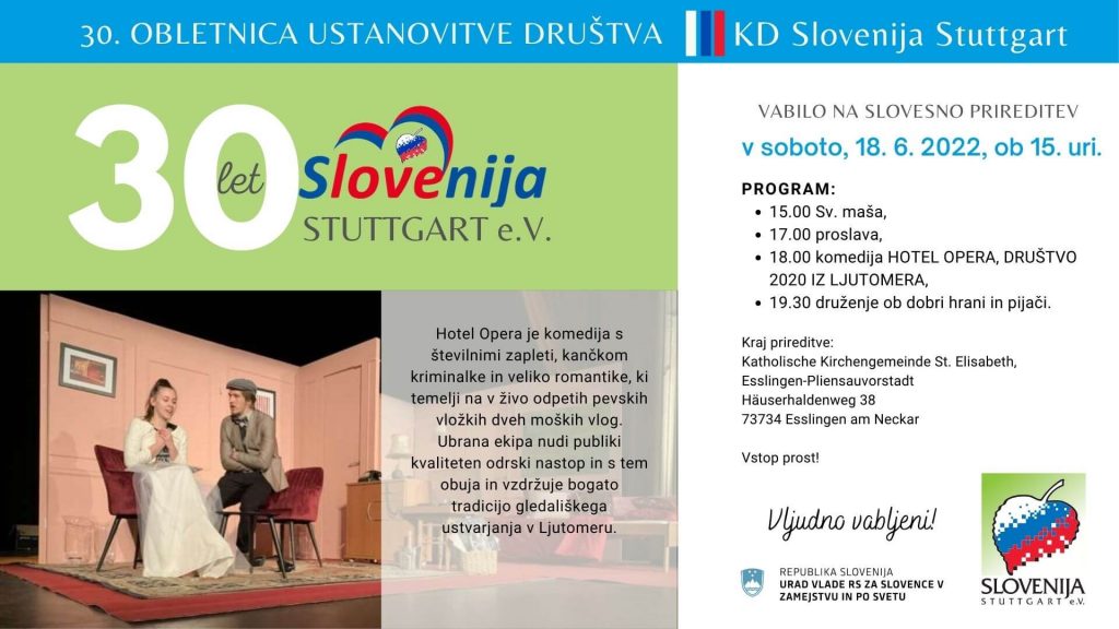 30. obletnica KD Slovenija Stuttgart